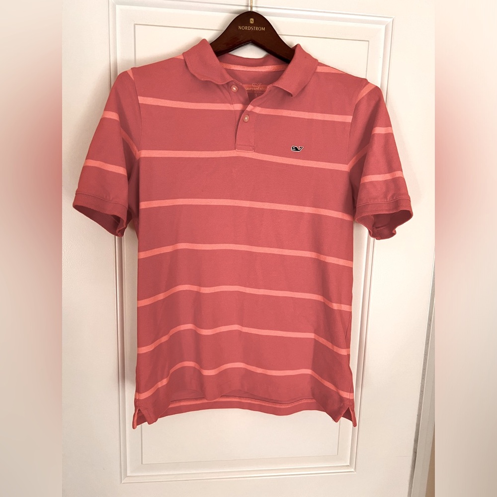 Vineyard Vines boys striped polo, size L